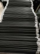 7075 T6 mástil de tienda de aluminio negro